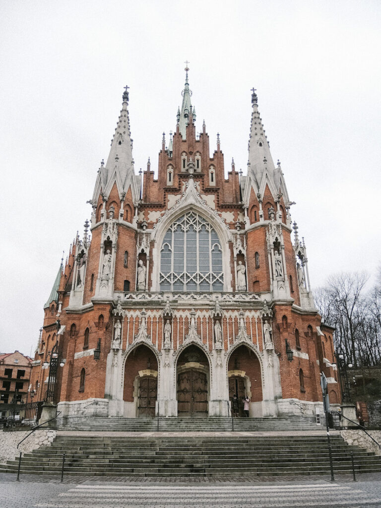 Church in Jewish Quarter in Krakow, Poland