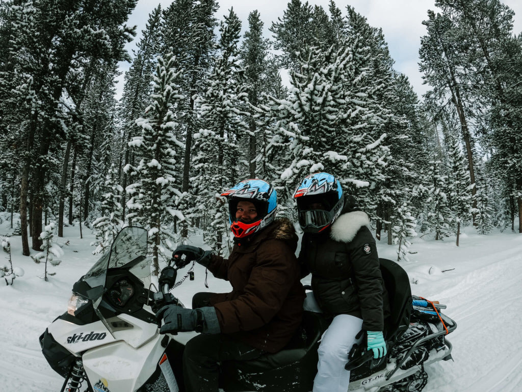 snowmobiling in West Yellowstone, Montana