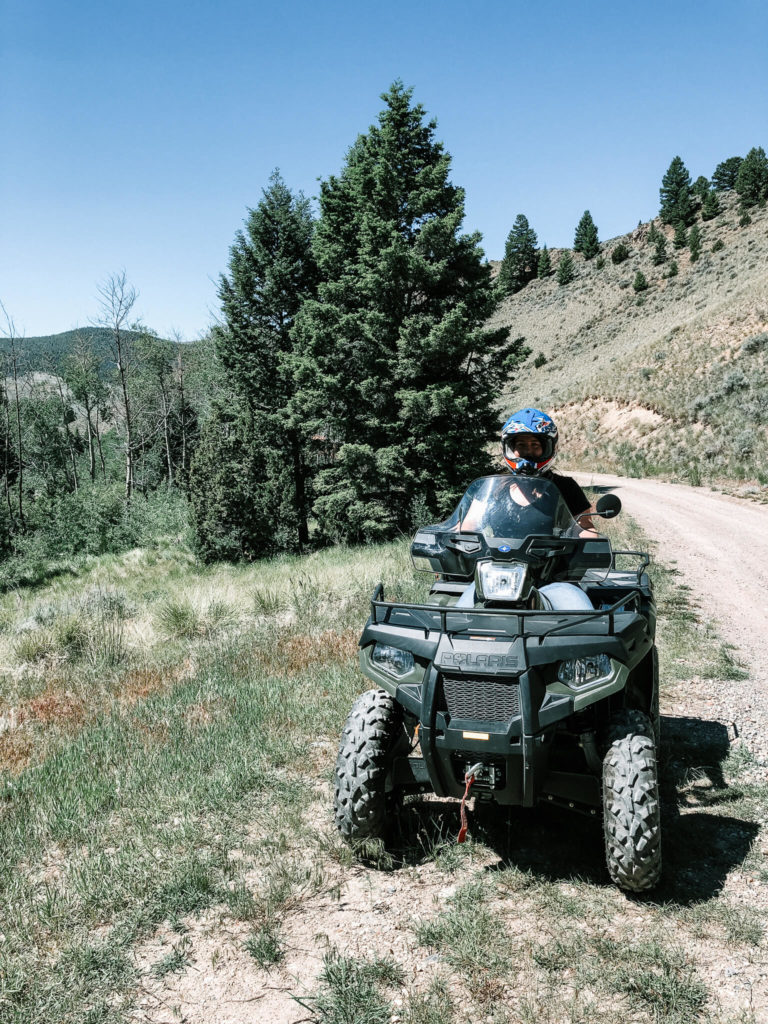 Riding ATVs in Butte, Montana