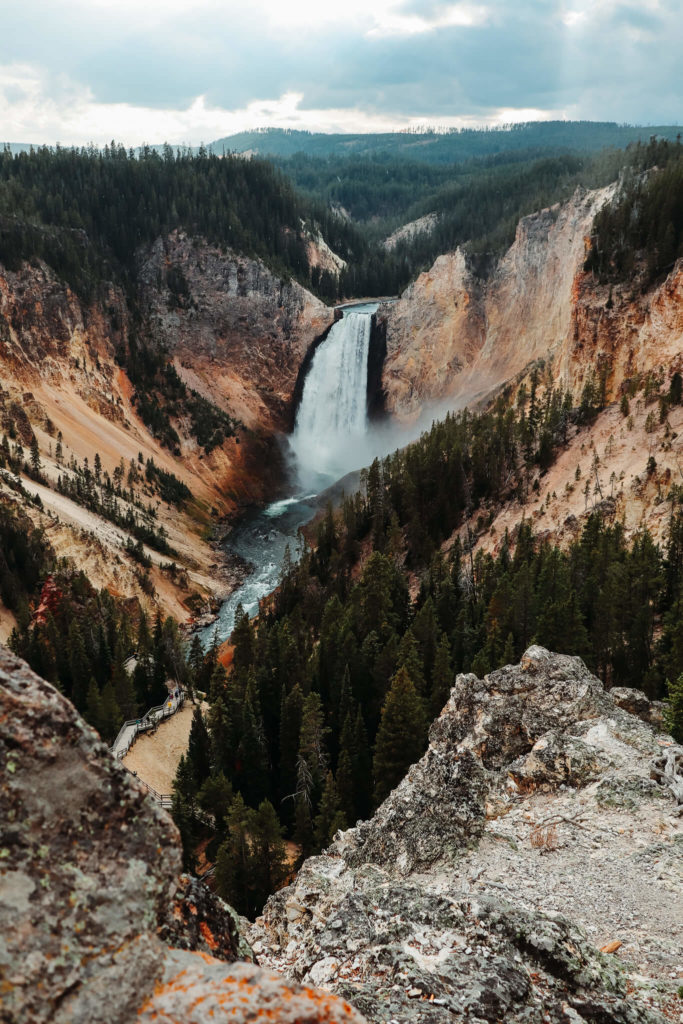 Grand Canyon of the Yellowstone in Yellowstone national park
