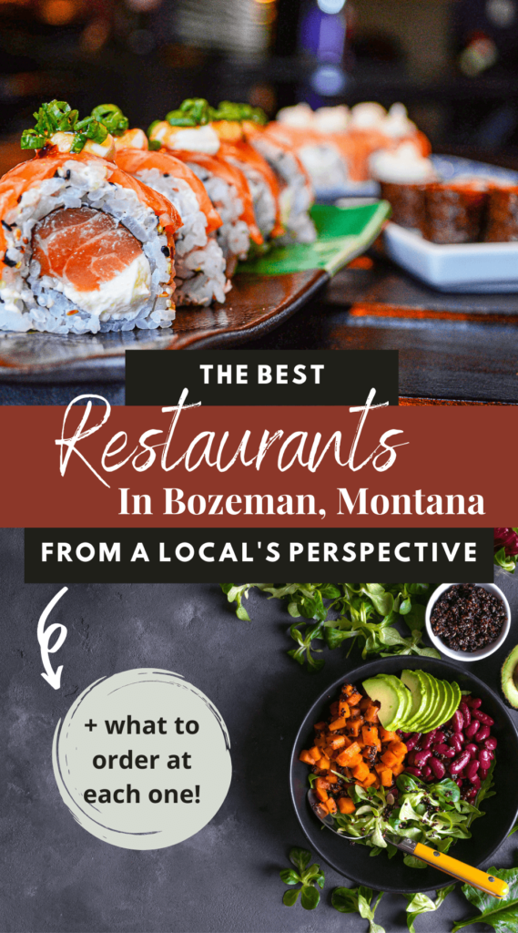 I'm sharing the best restaurants in Bozeman from a local's perspective! These are the restaurants I would recommend when visiting Bozeman | bozeman, Montana | montana travel | visit bozeman | visit montana | where to eat in bozeman | where to eat in montana
