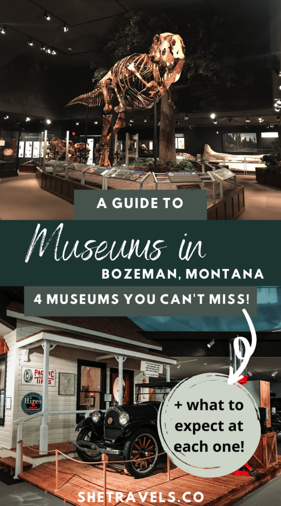I'm sharing four museums in Bozeman, Montana that you'll want to consider visiting on your next trip to Bozeman! | montana travel | what to do in montana | bozeman travel | bozeman museums | museums in montana | what to do in bozeman | kid friendly activities in montana | kid friendly activities in bozeman 