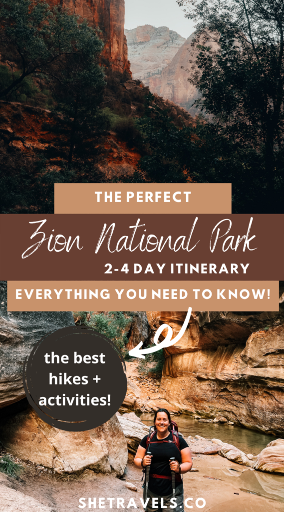 The perfect 2-4 day Zion National Park itinerary. What to do and see when visiting Zion and the best hikes in Zion! | utah travel | what to do in utah | best hikes in utah | what to do in Zion | horseback riding in zion | helicoptor rides zion | usa travel | usa road trip | outdoor travel | hiking travel