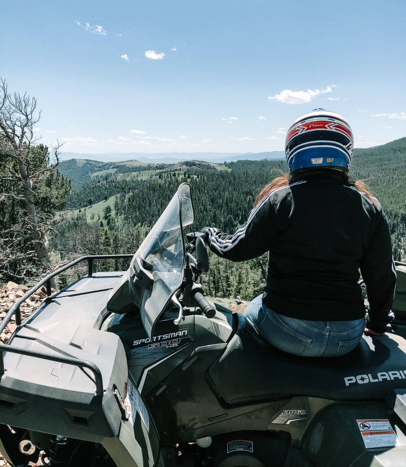 Riding ATVs in Butte, Montana
